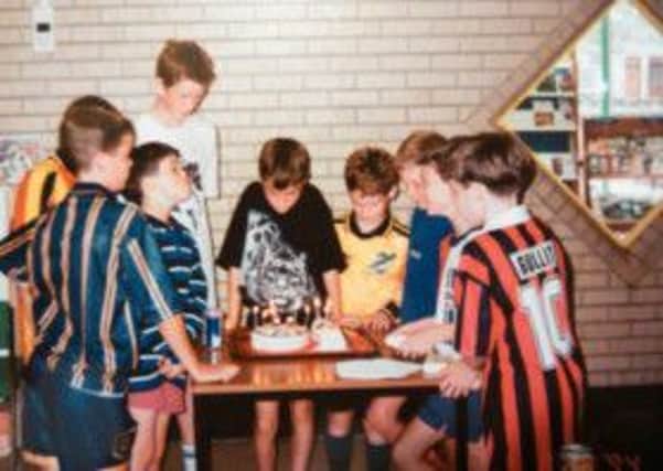 Andy Murray at age 7 in his Hibs top, centre right. Picture: Judy Murray