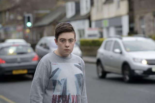Sean McCleary was struck, leaving him badly bruised. Picture: Julie Bull