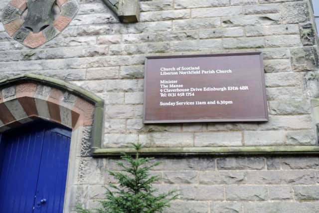 Jamie Morrison's funeral was held at Liberton Northfield Parish Church. Picture: John Devlin
