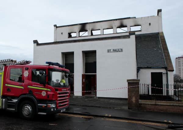 St Paul's Church was gutted by a fire. Picture: HeMedia