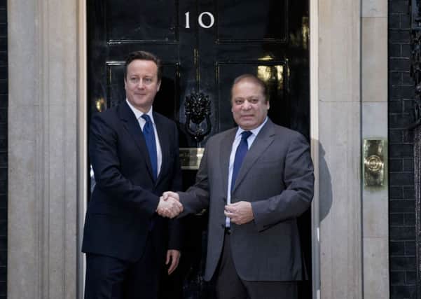 David Cameron met Pakistan's Prime Minister Nawaz Sharif. Picture: PA