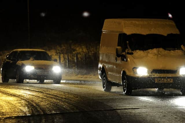 Wind, snow, and sleet could make driving conditions difficult. Picture: Esme Allen
