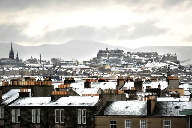 Will there be a white Christmas in Edinburgh this year? Picture: Jane Barlow