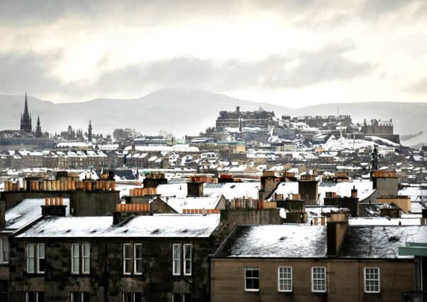 Will there be a white Christmas in Edinburgh this year? Picture: Jane Barlow