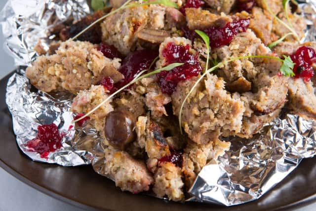 Fresh Cranberry and Chestnut Stuffing. Picture: Paul Johnston