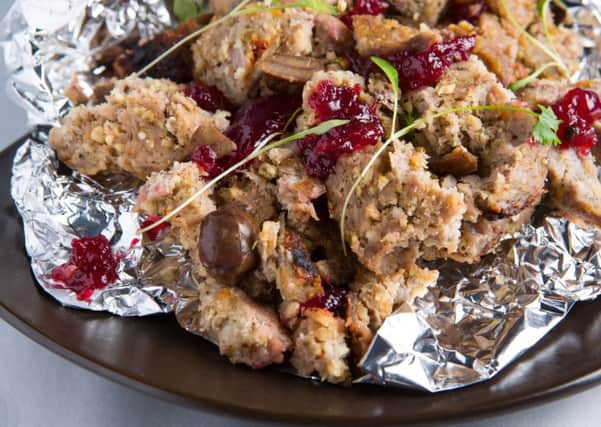 Fresh Cranberry and Chestnut Stuffing. Picture: Paul Johnston