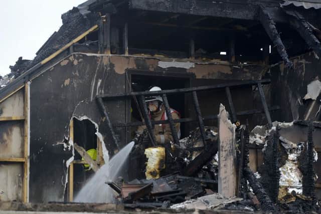 The house fire at Forthview Road, Edinburgh, caused severe damage. Pic: Julie Bull