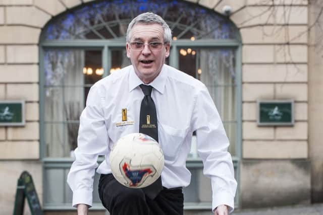 Des Brogan will re-enact the famous football match. Picture: Ian Georgeson