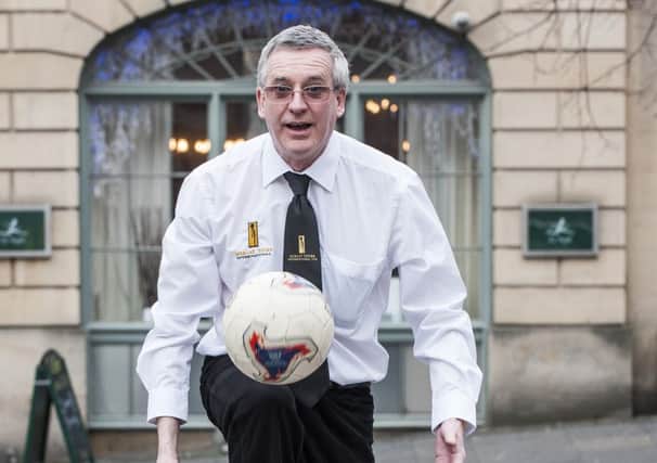 Des Brogan will re-enact the famous football match. Picture: Ian Georgeson
