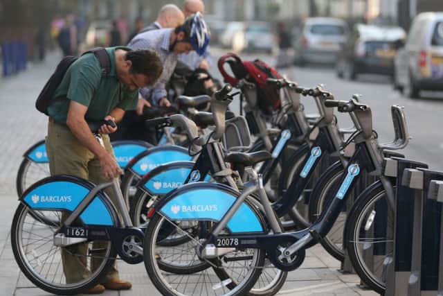 JCDecaux is hoping to replicate the success of Londons Boris-bikes in the Capital. Picture: Oli Scarff/Getty Images