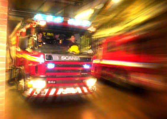 Firefighters were attending the blaze at El Cartel on Thistle Street.