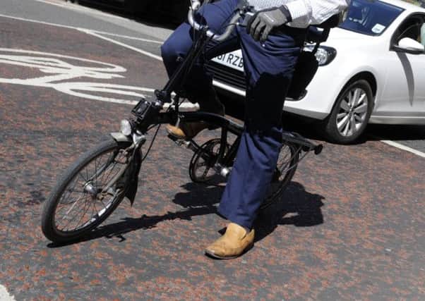 Cycling in Edinburgh may not be as safe as Glasgow. Picture: Greg Macvean