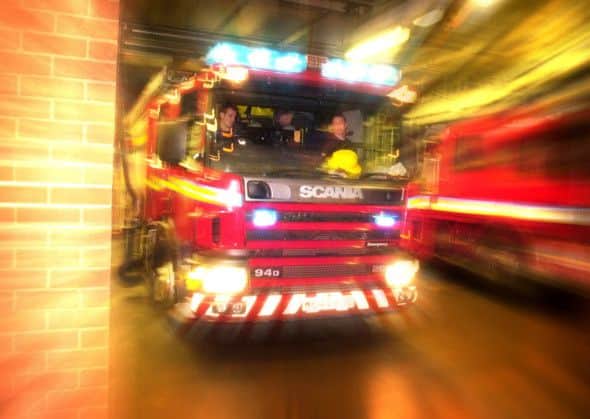 Firefighters are expected to be in attendance for most of the morning. Picture: Tony Marsh