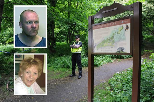 James Dunleavy killed his mother Philomena and dumped her remains at Corstorphine Hill. Pictures: Ian Rutherford/Police Scotland