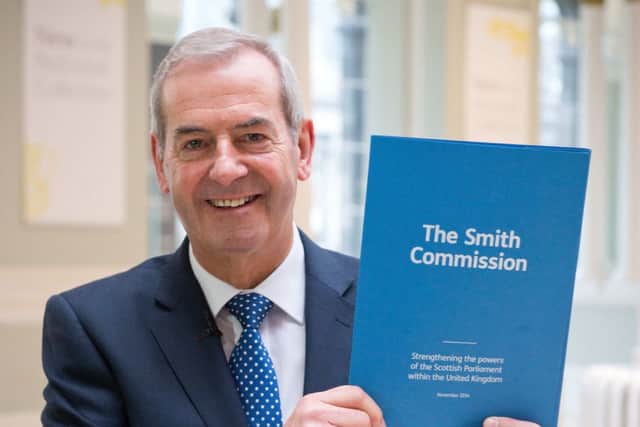 Lord Smith with his commission's report. Picture: Alex Hewitt