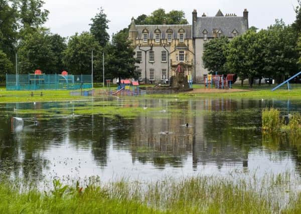 The park already floods when there is heavy rain. Picture: Ian Georgeson