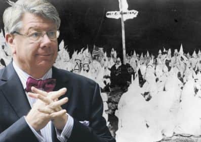 Eric Milligan mentioned the Ku Klux Klan during a speech at City Chambers to illustrate that alcohol isnt to blame for antisocial behaviour. Picture: Montage