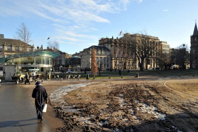 St Andrew Square has been labelled hideous and swamp-like after hosting Christmas festivities. Picture: Ian Rutherford