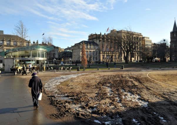 St Andrew Square has been labelled hideous and swamp-like after hosting Christmas festivities. Picture: Ian Rutherford