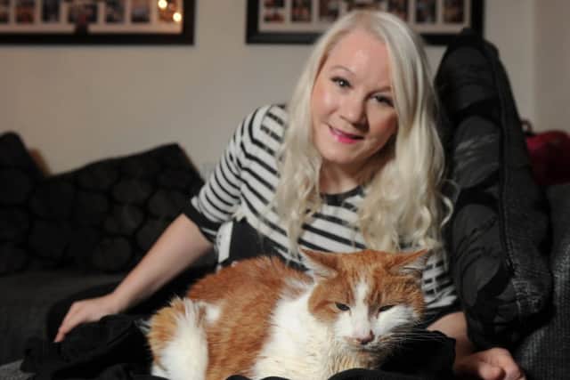 Saffire Stephens needs to raise £2000 to pay for her beloved cats cancer treatment. Picture: Neil Hanna