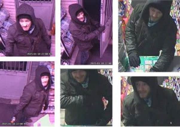 Police are looking for this man. Pictures: Police Scotland
