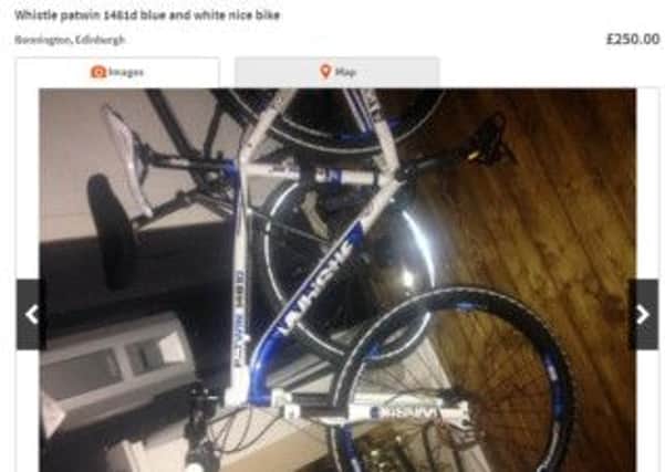 The bike appears to have been posted on Gumtree. Picture: Comp
