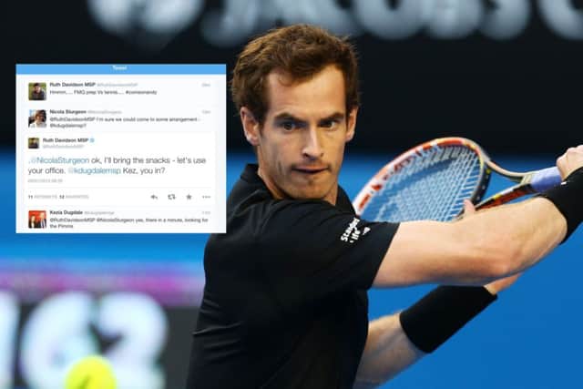 Our MSPs look to get together to support Andy Murray. Picture: Getty