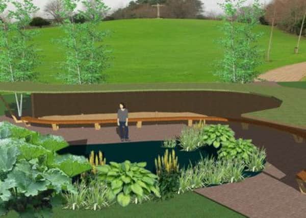 One of the four options for a memorial garden at Mortonhall. Picture: comp