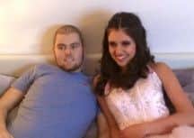 Jak Trueman and girifriend Hannah Boyd before the prom. Picture: contributed