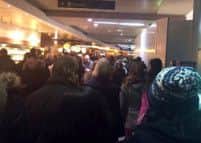 Irate travellers stuck in long queues at Edinburgh Airport. Picture: contributed