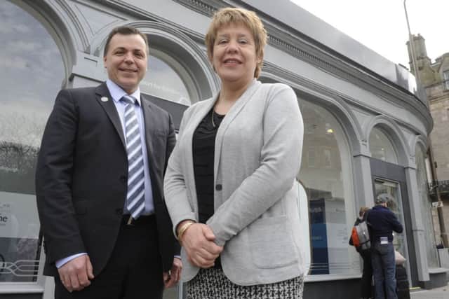 Councillor Lesley Hinds and Transport for Edinburgh Chief Executive Ian Craig. Picture: Esme Allen