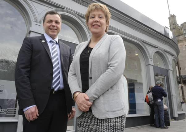Councillor Lesley Hinds and Transport for Edinburgh Chief Executive Ian Craig. Picture: Esme Allen