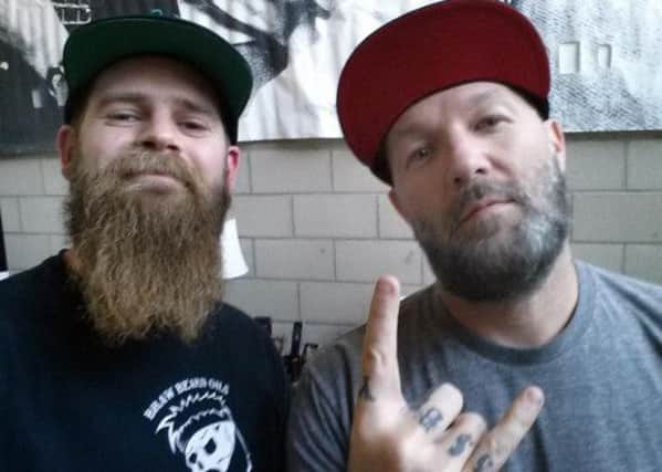 John Jackson with celebrity friend Fred Durst. Picture: contributed