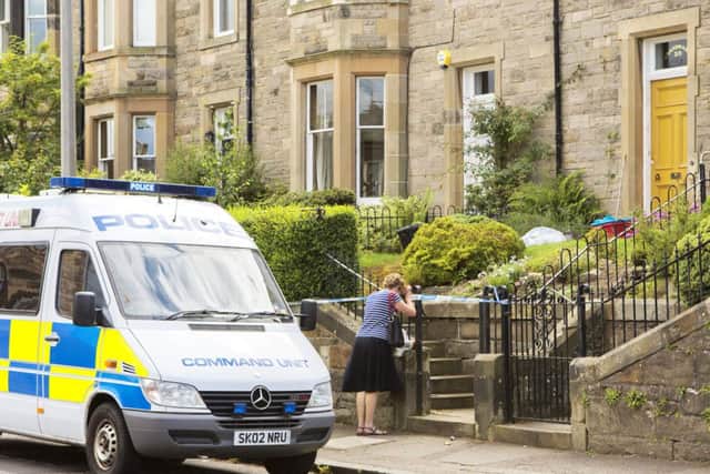 A partial footprint was found at Morningside Grove, Edinburgh. Picture: Malcolm McCurrach