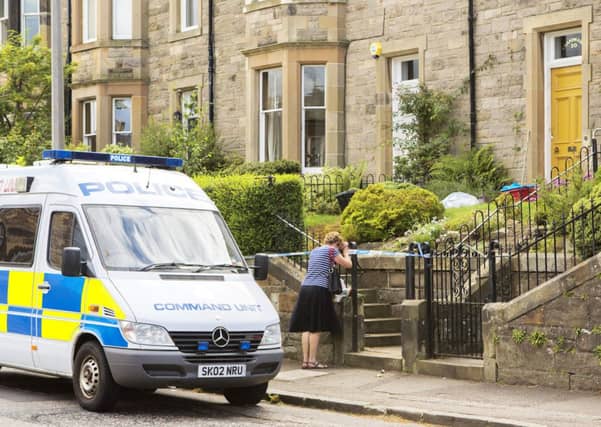 A partial footprint was found at Morningside Grove, Edinburgh. Picture: Malcolm McCurrach
