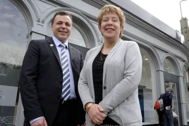 Ian Craig, pictured with Lesley Hinds. Picture: Esme Allen