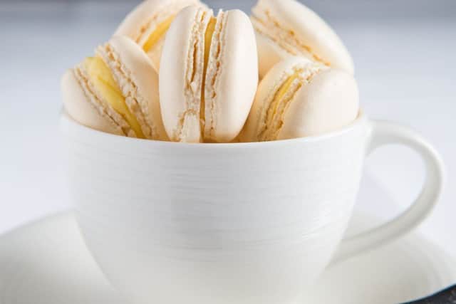 Macaroons with Passion Fruit Curd. Picture: Paul Johnston