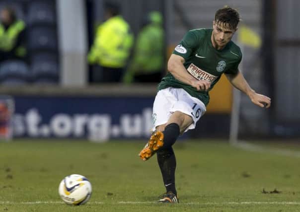 Lewis Stevenson has been a mainstay in the Hibs side this season. Pic: SNS