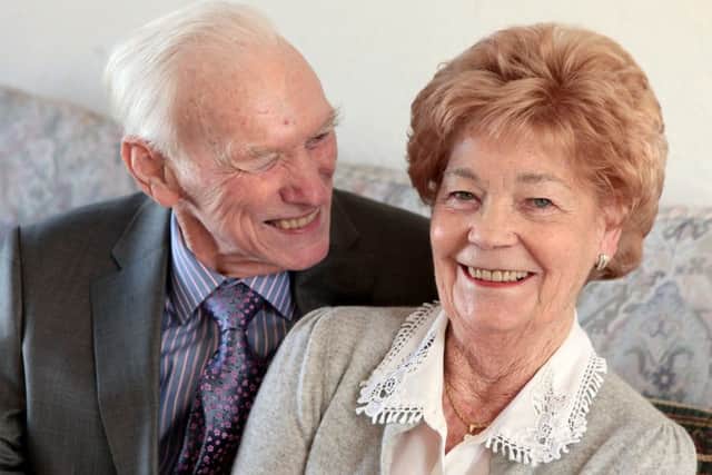 Ken Reith, 88, from Dunfermline, married eighty-year-old Frances Anderson. Pic: SWNS
