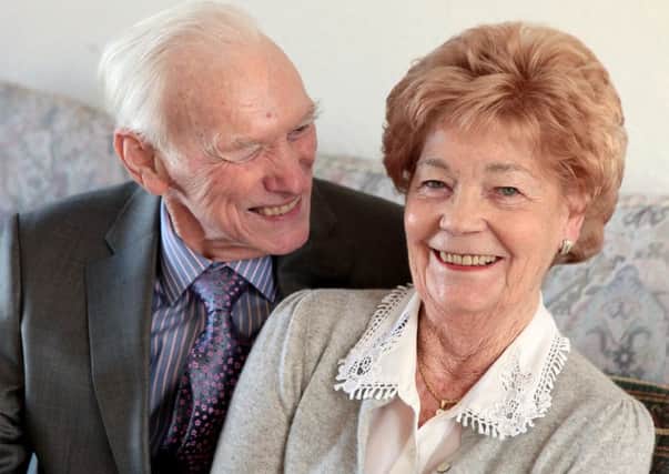 Ken Reith, 88, from Dunfermline, married eighty-year-old Frances Anderson. Pic: SWNS