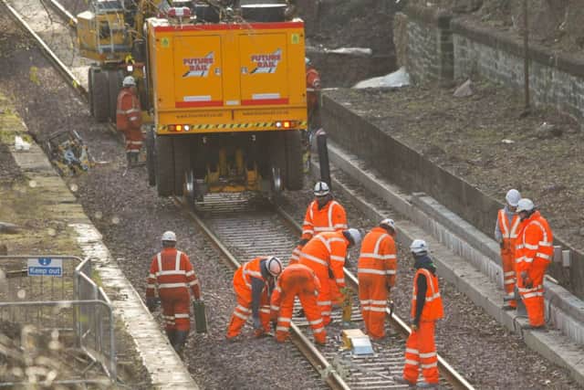 Work is continuing on the Borders rail link. Picture: Scott Louden