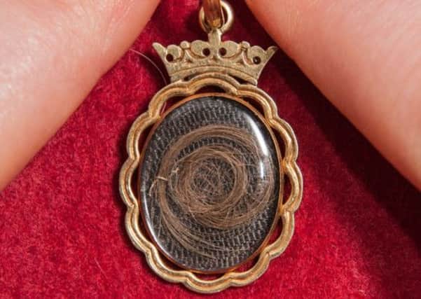 The locket containing some of Bonnie Prince Charlie's hair features in auction house Lyon & Turnbull's sale of Jacobite memorabilia. Picture: Phil Wilkinson