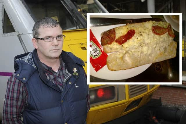 Sacked Mark Doughty and, inset, the rolls he was forced to serve. Picture: Greg Macvean