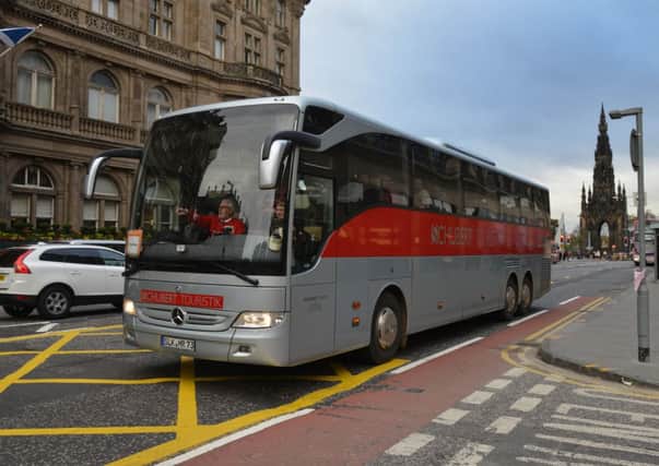 Coaches face being banned from Princes Street. Picture: Jon Savage