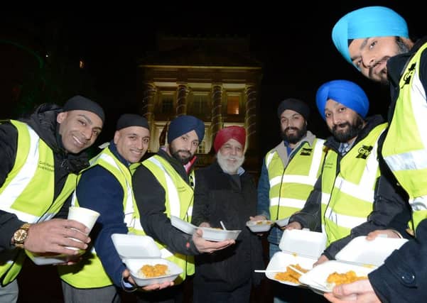 The
Guru Nanak's Free Kitchenon North Bridge. Picture: Neil Hanna