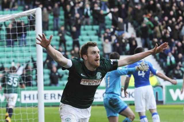Hibs won the last meeting between the sides 4-0. Picture: Greg Macvean