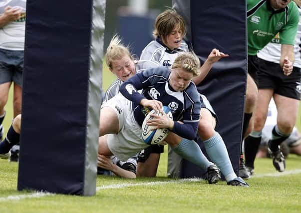 Keri Holdsworth training with the Scotland national team. Picture: PA