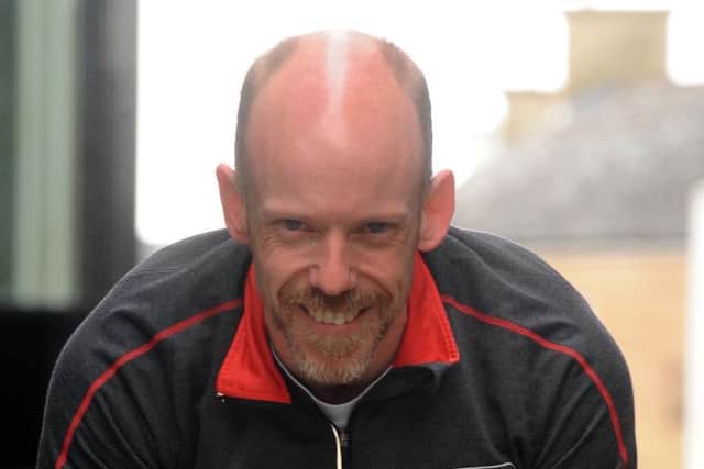 Mark Bradshaw is on his marks for the '10in10' marathon challenge. Picture: Lisa Ferguson