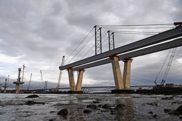 The Queensferry Crossing stretches out across the Forth. Picture: Getty