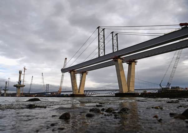 The Queensferry Crossing stretches out across the Forth. Picture: Getty